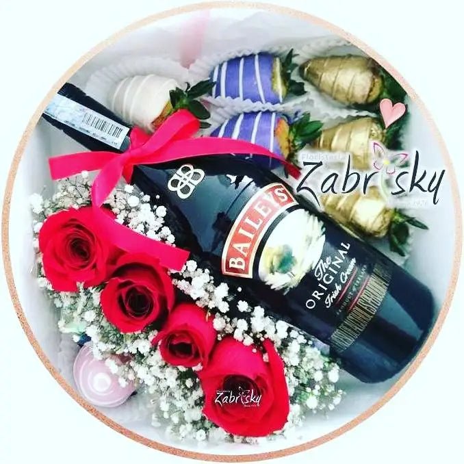 Baileys, fresas y rosas Floristería en Pereira - Floristería Zabrisky