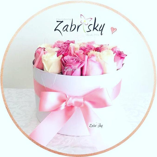 Caja rosas rosadas Floristería en Pereira - Floristería Zabrisky