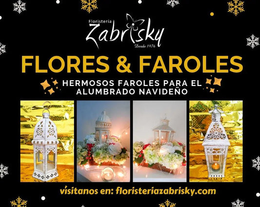 Faroles para Alumbrado Navideño - Floristería Zabrisky