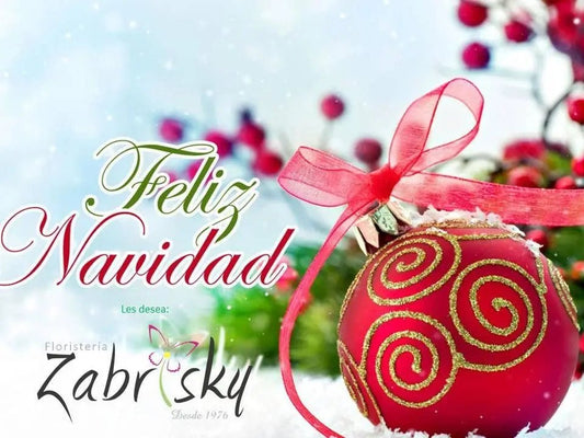 Feliz Navidad - Floristería Zabrisky