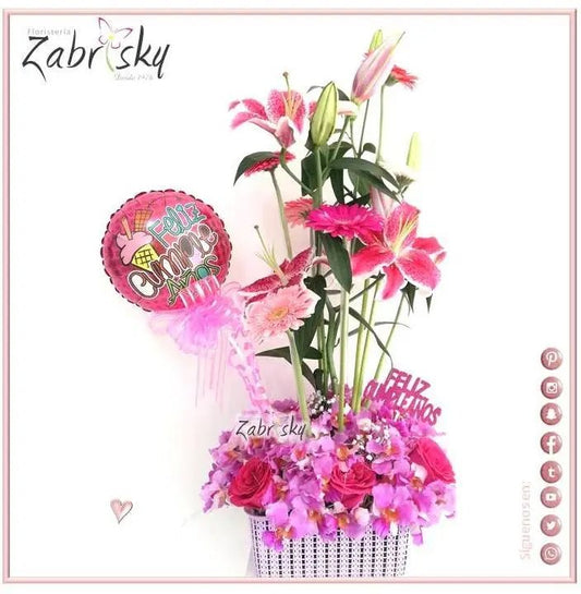 Florist in Pereira - Pink flowers - Floristería Zabrisky