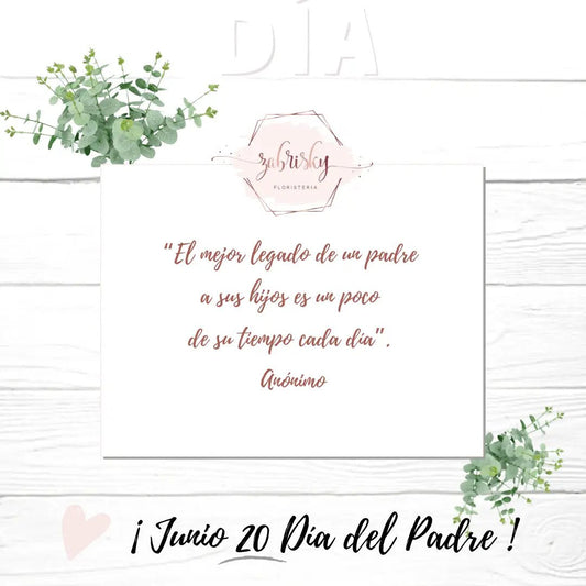 Para #Papa los mas lindos #detalles florales - Floristería Zabrisky