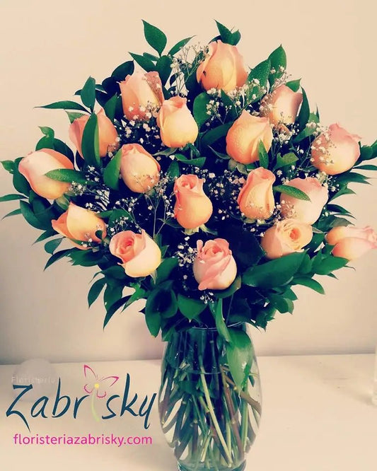 Rosas color Salmón o Melón - Floristería Zabrisky