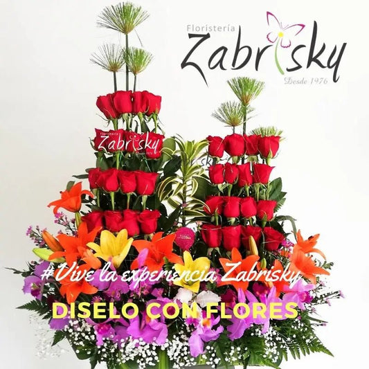 Rosas y Lirios = Armonía - Floristería Zabrisky