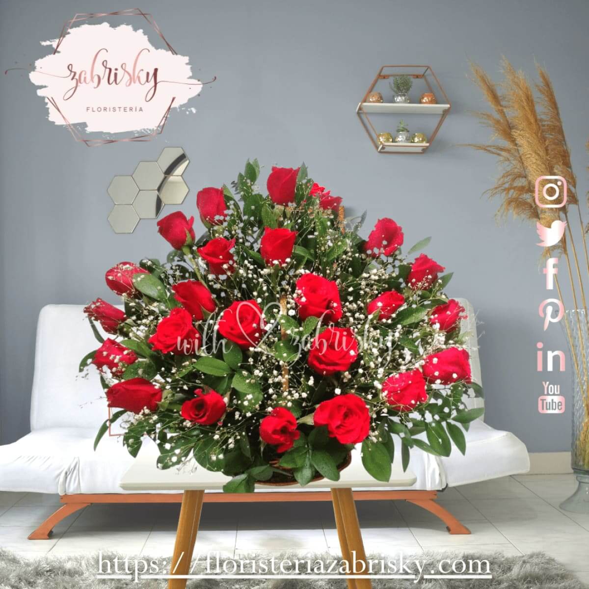 Amor II - 24 Rosas Rojas - Floristería Zabrisky