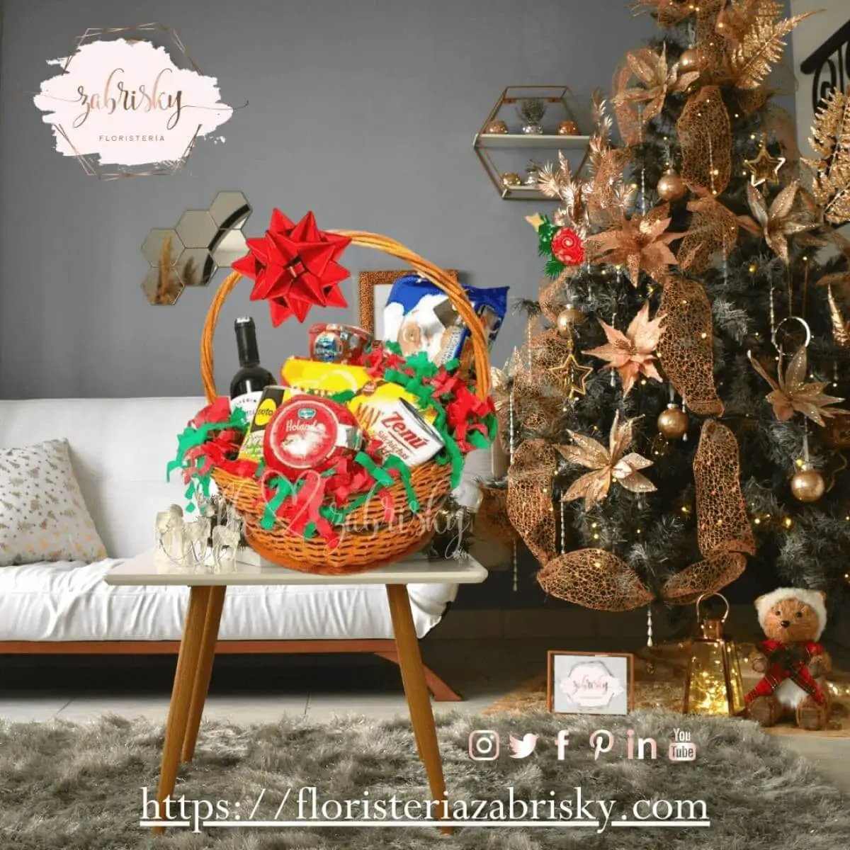 Ancheta Basic - Ancheta Navideña - Floristería Zabrisky