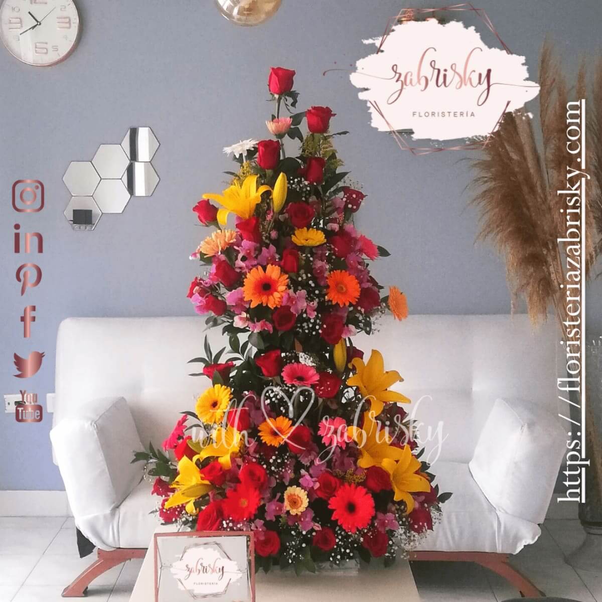 Armonía - Lirios, gerberas y rosas - Floristería Zabrisky