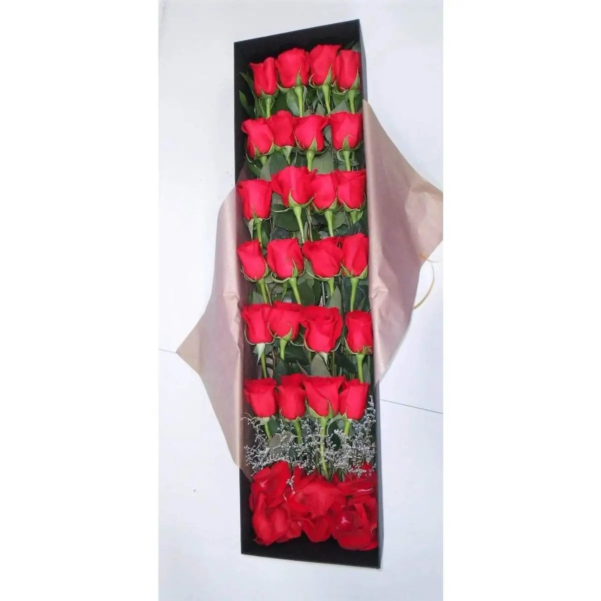 Black Sensation - Caja Rosas Rojas - Floristería Zabrisky