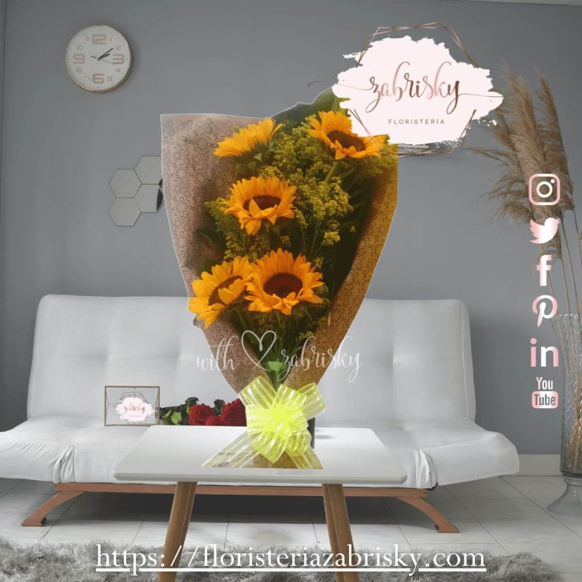 Bouquet Girasoles - Ramillete - Floristería Zabrisky