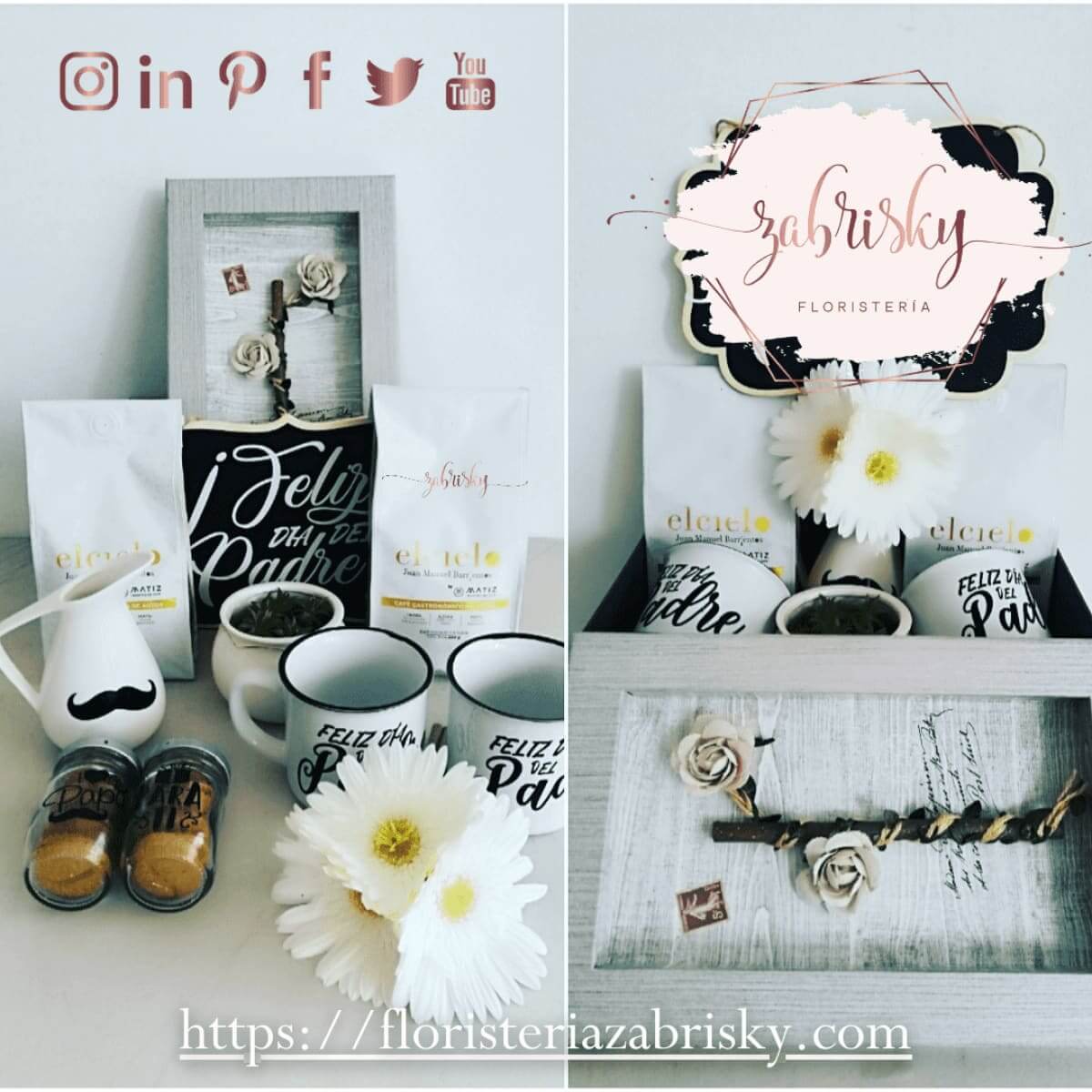 Café y flores - Regalos para hombres - Floristería Zabrisky