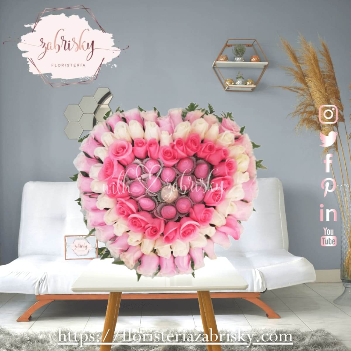 Dulzura - Rosas y fresas con chocolate - Floristería Zabrisky