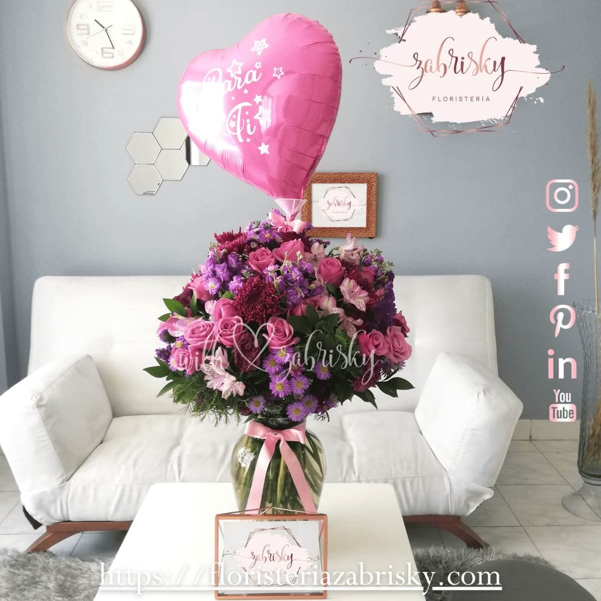 Emilia - Flores lilas y moradas - Floristería Zabrisky