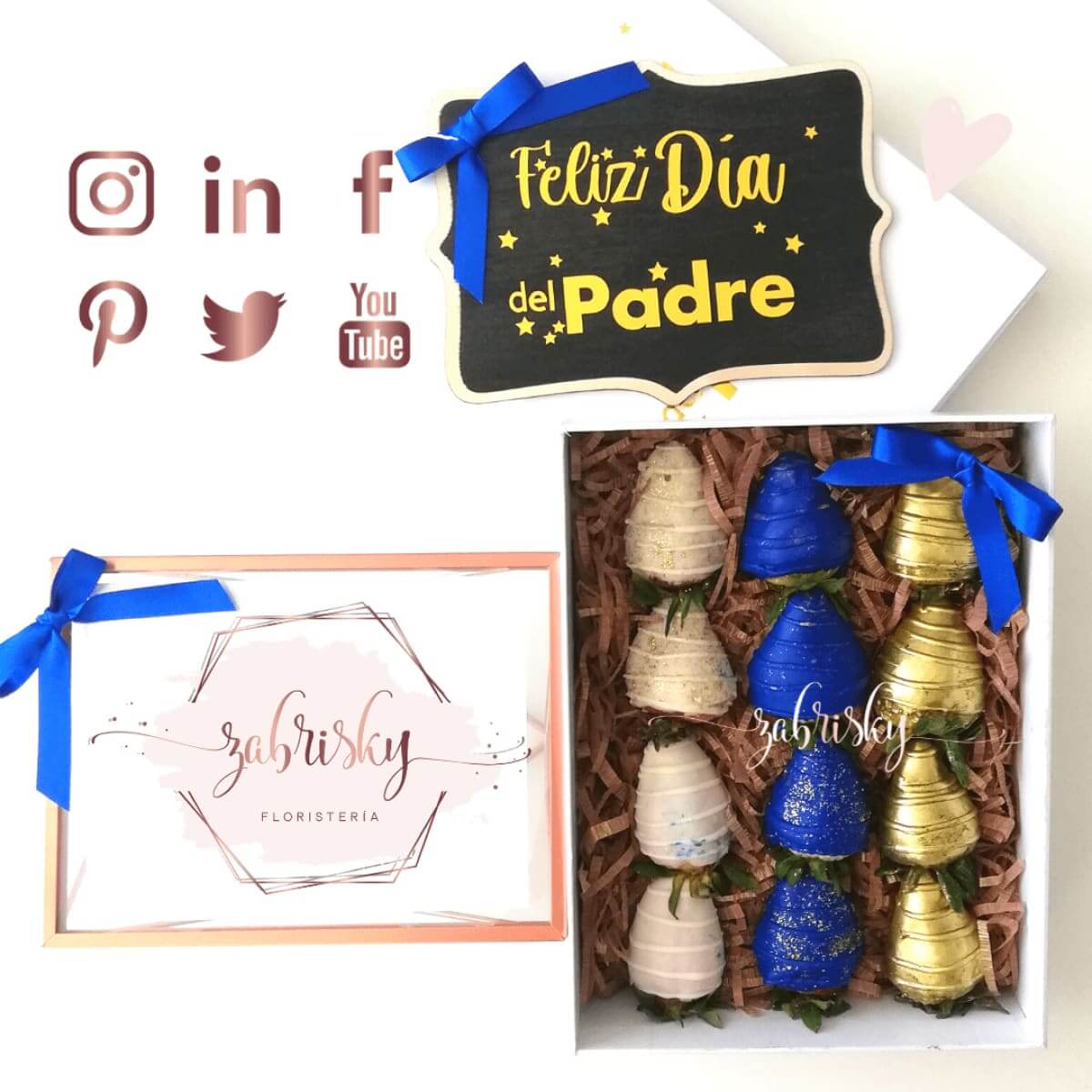 Fresas con chocolate x 12 para el - Floristería Zabrisky