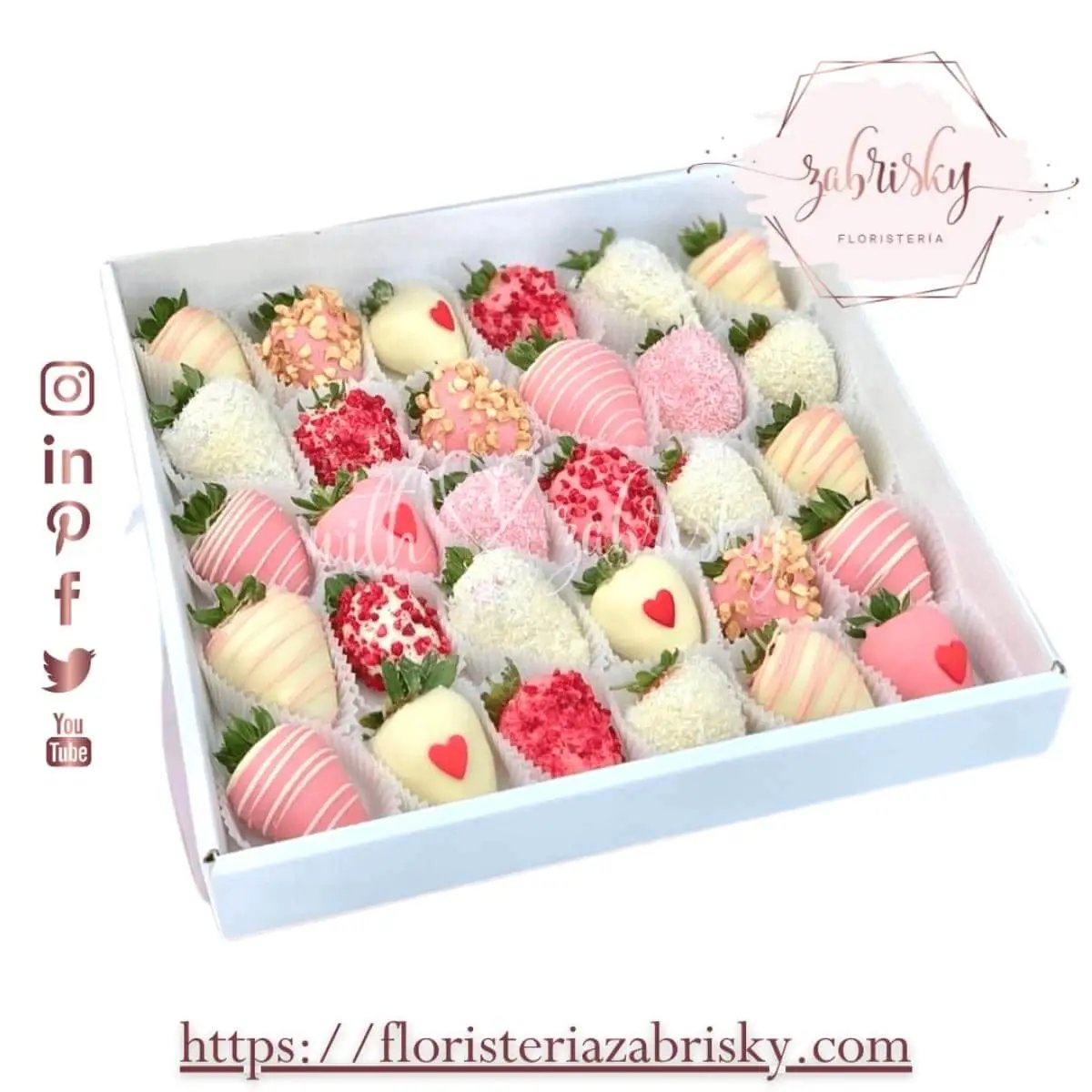 Fresas con chocolate x 30 - Floristería Zabrisky