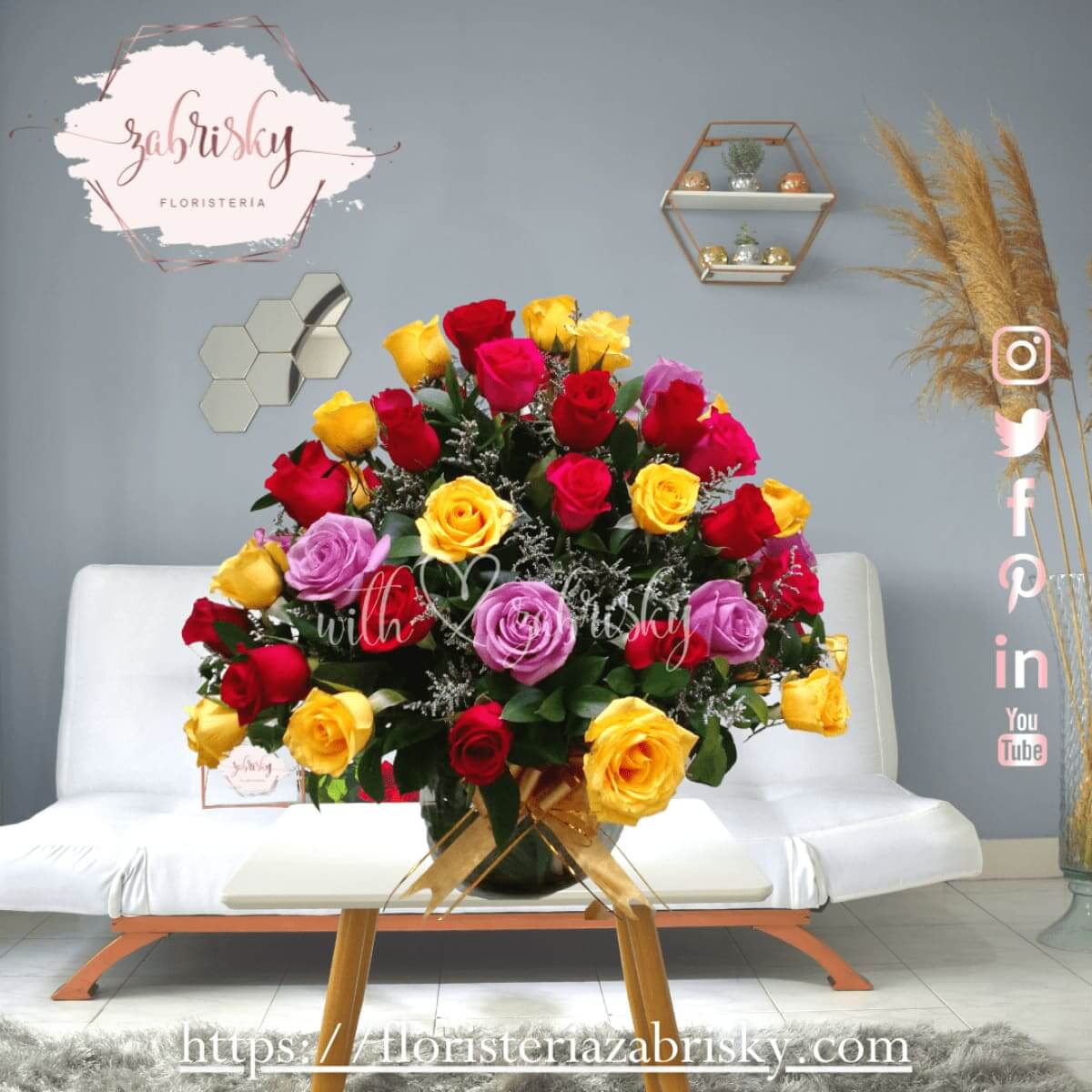 Fusion Colors - Rosas Colores - Floristería Zabrisky