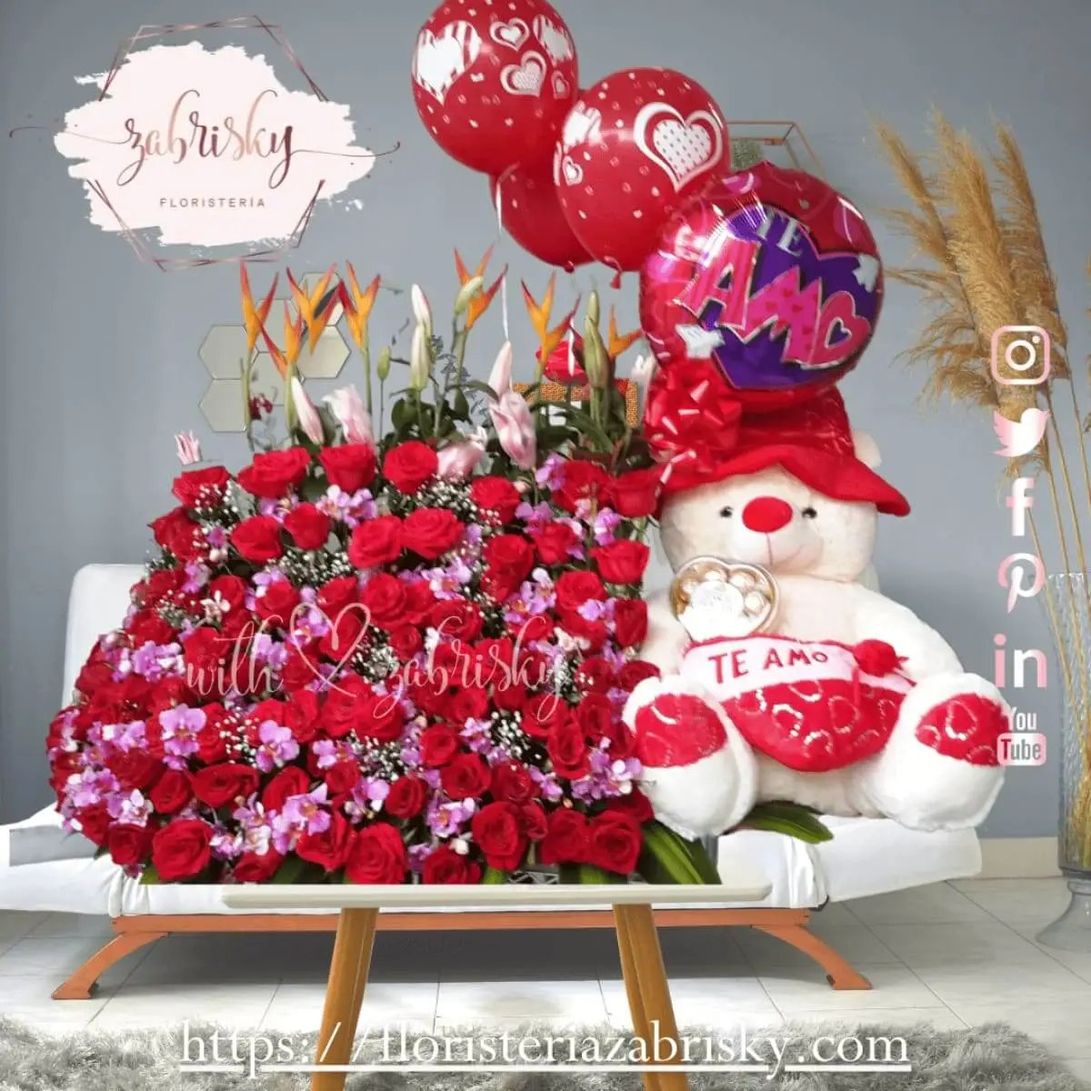 Jardinera Special - Rosas Rojas - Floristería Zabrisky