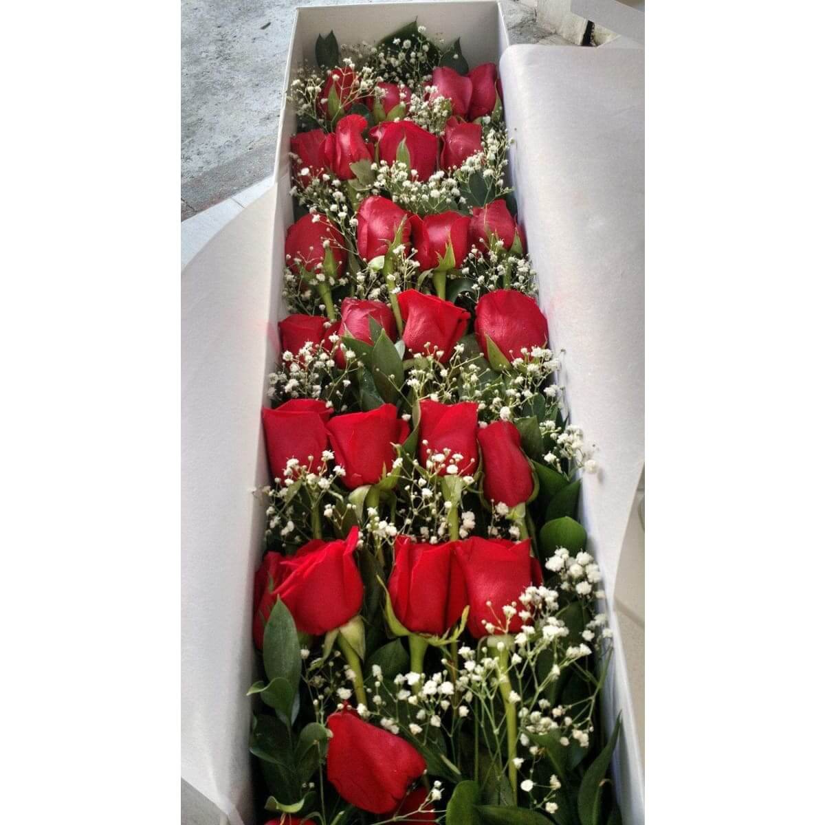 Mágica - Caja Rosas Rojas - Floristería Zabrisky