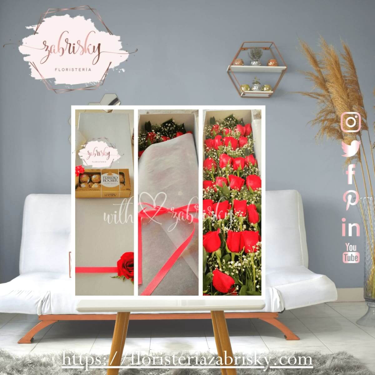 Mágica - Caja Rosas Rojas - Floristería Zabrisky