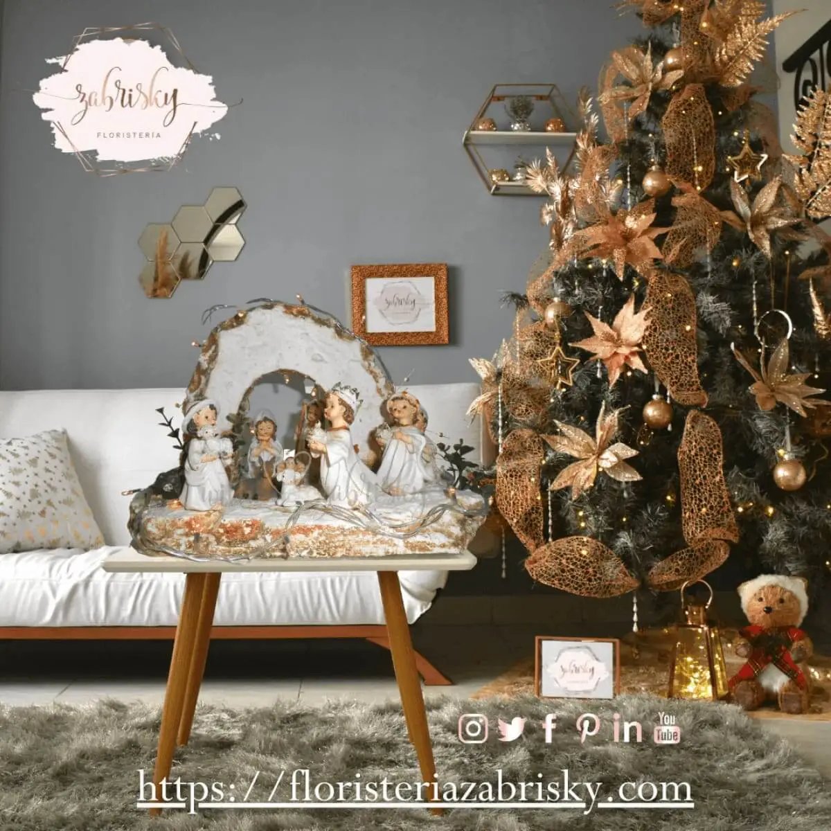 Pesebre y Flores - Gerberas - Floristería Zabrisky