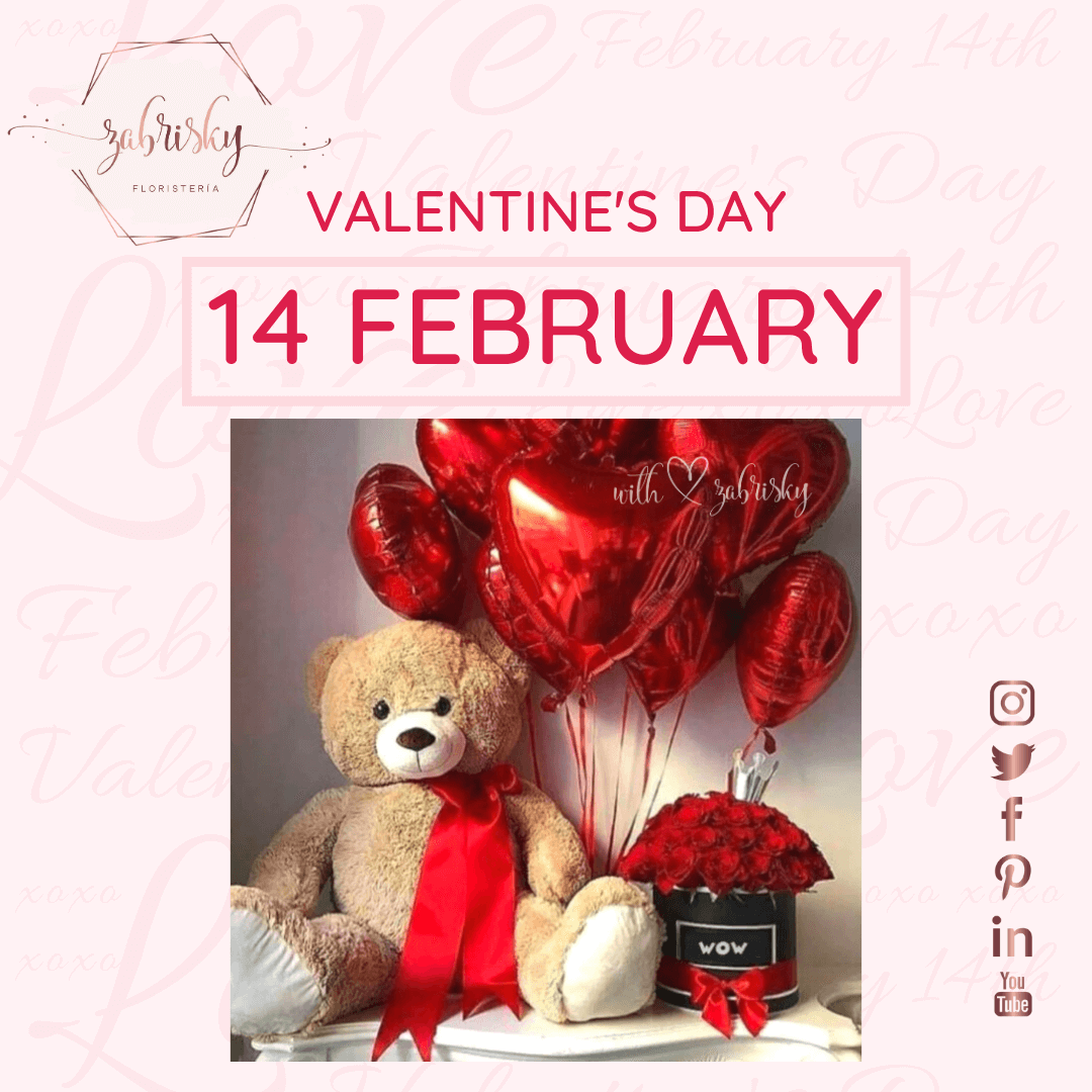 Teddy Love - Peluche y Rosas Rojas - Floristería Zabrisky