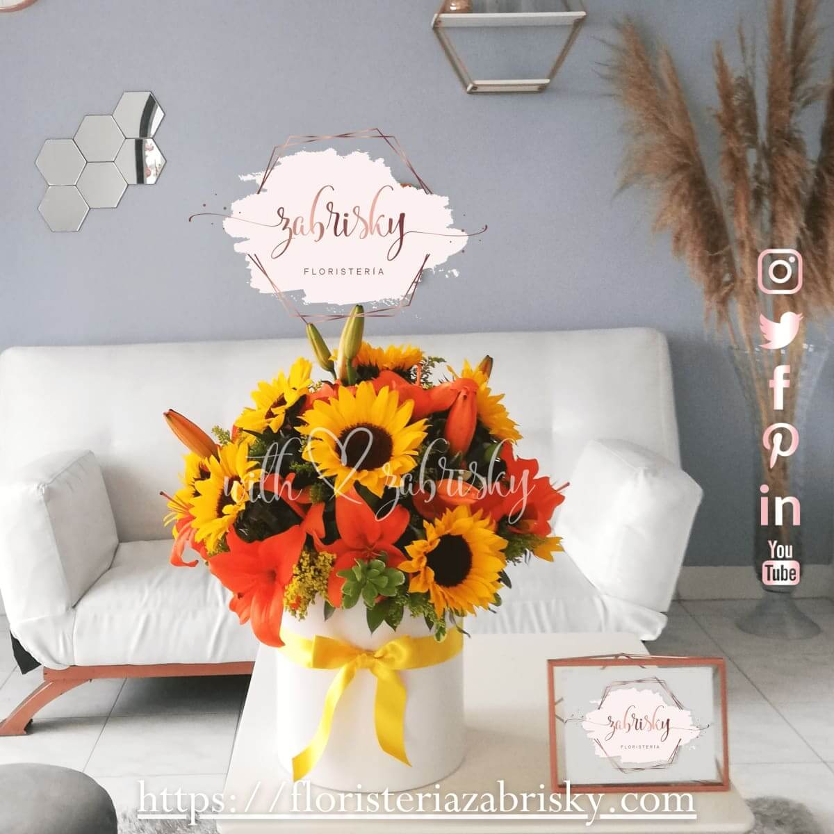 Van Gogh - Girasoles y lirios - Floristería Zabrisky