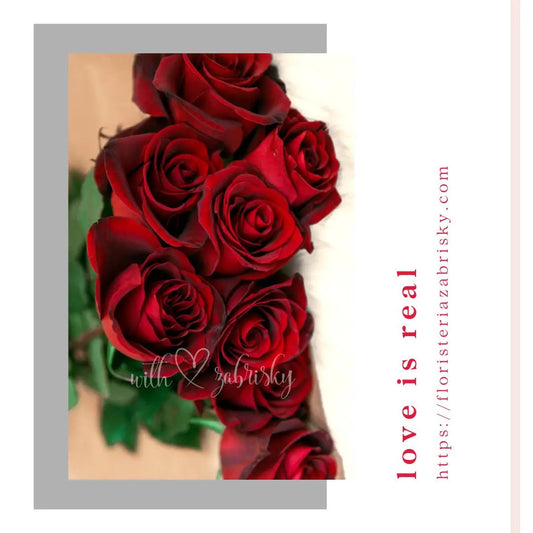 Beautiful #roses delivered to your #Valentine - Floristería Zabrisky