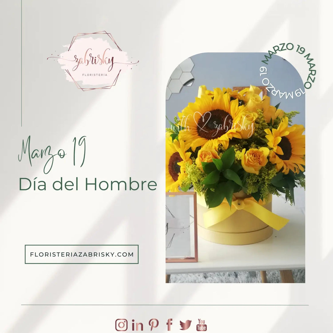 Celebra el #diadelhombre #marzo19 (Colombia) - Floristería Zabrisky