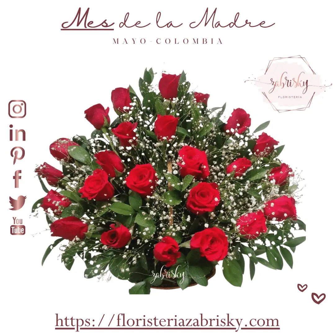 Envío de flores a domicilio en el Mes de La Madre ♥ 🌹Floristerías en Pereira - Floristería Zabrisky
