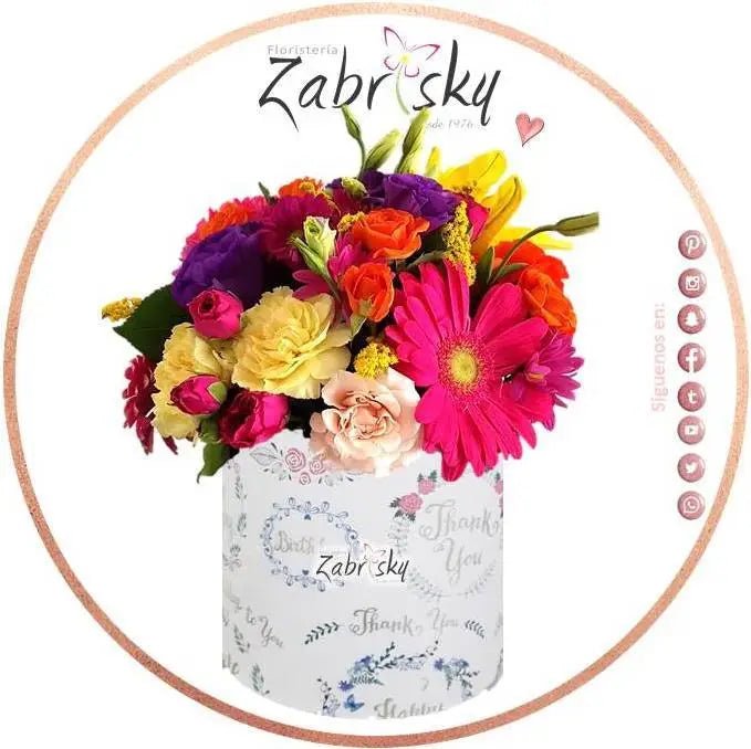 Flores en Caja de lujo Pereira - Floristería Zabrisky