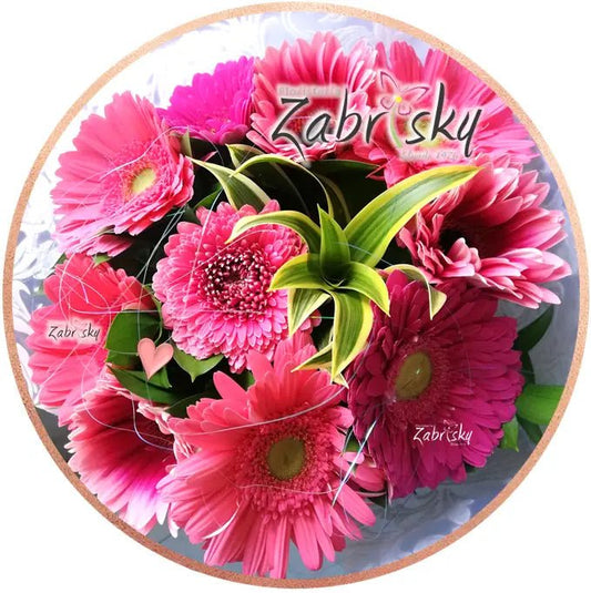 Gerbera pink happy birthday - Florist in Pereira - Floristería Zabrisky