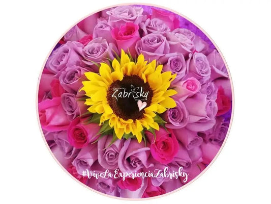 Rosas lilas y fucsia - Floristería Zabrisky