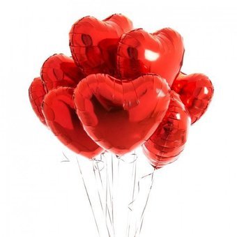 Conjunto de Globos Corazón Rojo - Balloons - Floristería Zabrisky