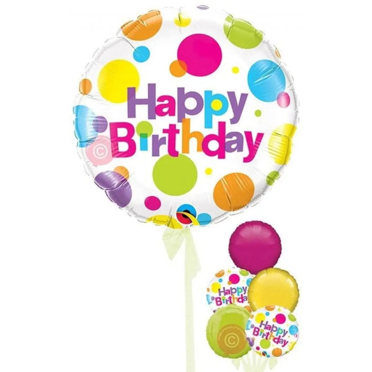 Conjunto de Globos Happy Birthday - Balloons - Floristería Zabrisky