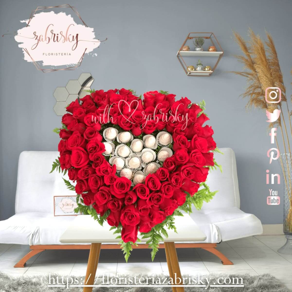 Romance - Rosas Rojas y fresas con chocolate - Floristería Zabrisky